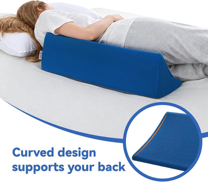 Vekkia Lumbar Support Pillow for Recliner, Ergonomic Back Support for Couch | Backrest Pillow, Improve Posture, Relieve Back Pain for Long Sitting & Elderly, for Armchair & Sofa, Removable Cover,Brown