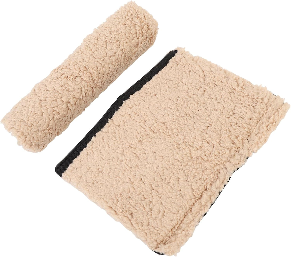 Brrnoo Sheepskin Chair Armrest Pad, Fleece Armrest Cushion for Chairs, Enhanced Comfort and Skin Protection Armrest Protector for Home or Office Use Fits Most Chairs (Grey)