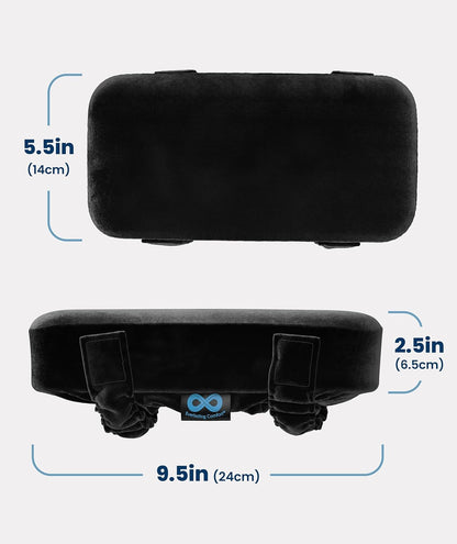 Everlasting Comfort Office Chair & Wheelchair Arm Pads - Memory Foam ArmRest Covers for Desk, Gaming Chair, Arm Pillow Seat Cover Cushions & Protectors to Relieve Pressure for Elbows