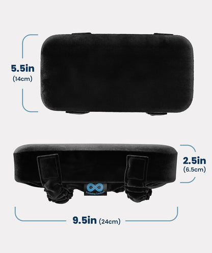 Everlasting Comfort Office Chair & Wheelchair Arm Pads - Memory Foam ArmRest Covers for Desk, Gaming Chair, Arm Pillow Seat Cover Cushions & Protectors to Relieve Pressure for Elbows