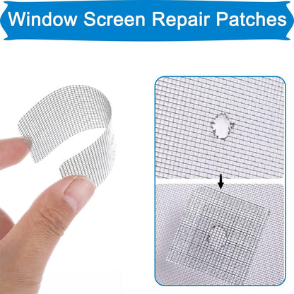 2026 New Strong Adhesive Screen Repair Tape, Screen Repair Kit Window Screen Repair Tape, Fiberglass Screen Tape Mesh Repair Suitable (5cm x 200cm) for mesh Doors and Windows Gray
