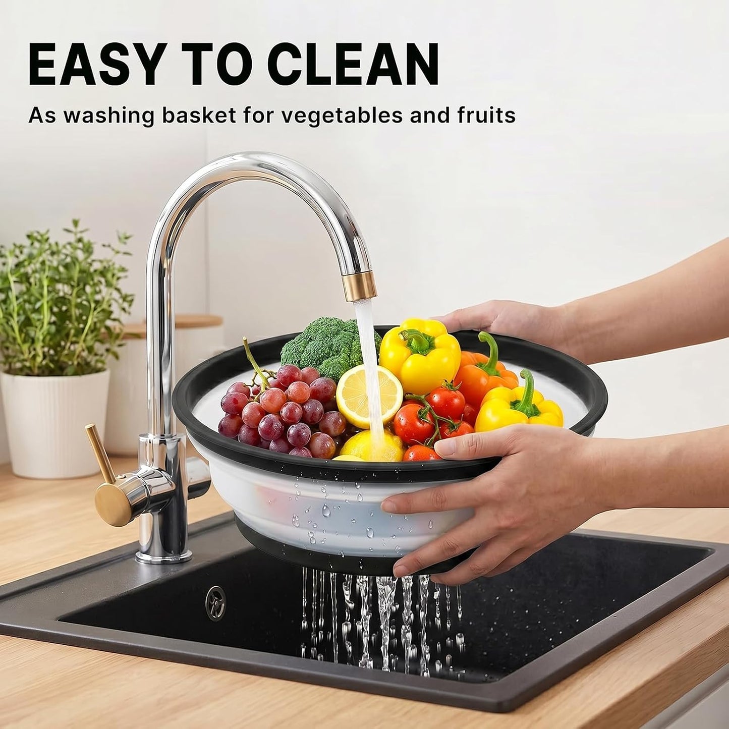 10 Inch Microwave Splatter Cover Vented for Food, Collapsible Splatter Guard with Handle, Anti-Splatter Plate Lid for Kitchen Fruit Vegetables, Dishwasher-Safe Easy Clean (black)