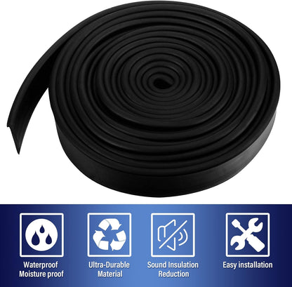 Treela 108-Inch 1" T-Slot Shower Door Seal Strip | Flexible silicone blocks leaks/splashes and replace old, cracked, loose, or missing door sweeps