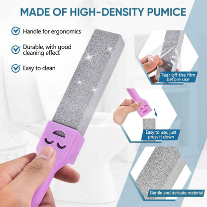 9 Pack Cleaning Pumice Stone Toilet Bowl Stick Cleaner with Handle Hard Water Ring Calcium Buildup Stains Remover Powerfully for Cleaning Toilet Bathtubs Kitchen Sink Grill Pools