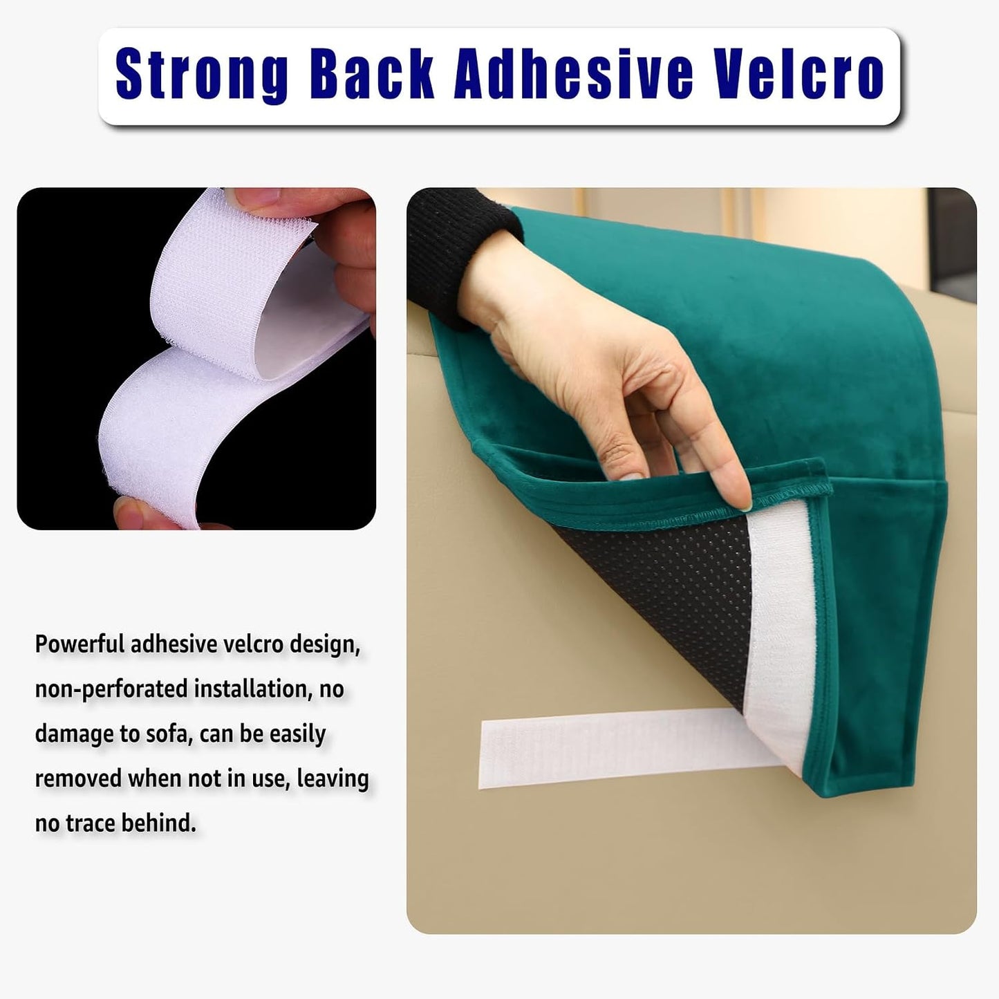 Adjustable Headrest Pillow for Recliners and Armchairs - Non-Slip Velvet Cushion for Neck Support and Pain Relief (Gray)