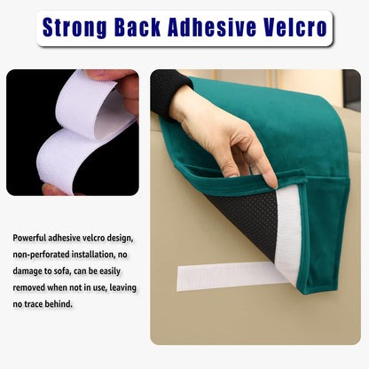 Adjustable Headrest Pillow for Recliners and Armchairs - Non-Slip Velvet Cushion for Neck Support and Pain Relief (Gray)