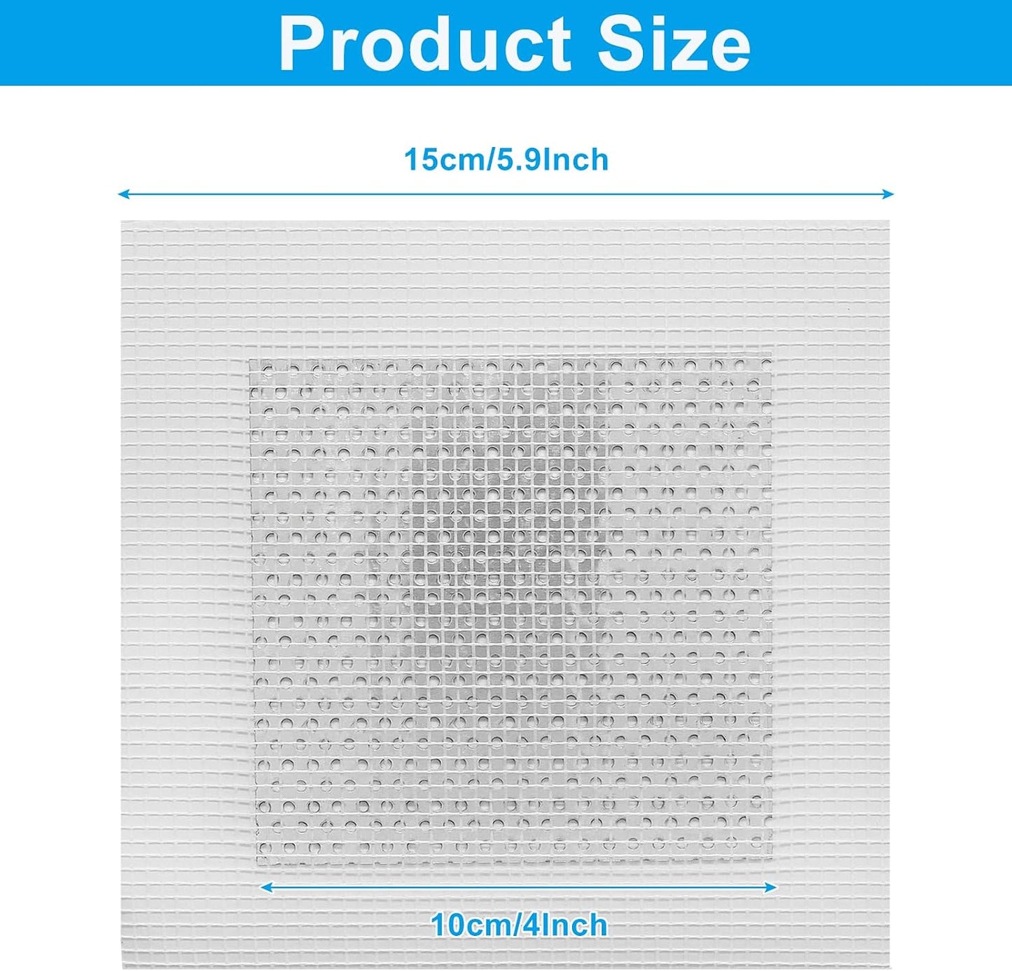Waziaqoc 4 Inch Drywall Patch, 8 Pack, Aluminum Repair Kit | Heavy Duty, Wall Hole Repair Patch, For Home Renovation Projects