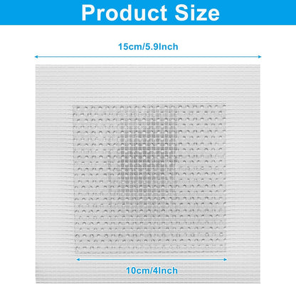 Waziaqoc 4 Inch Drywall Patch, 8 Pack, Aluminum Repair Kit | Heavy Duty, Wall Hole Repair Patch, For Home Renovation Projects