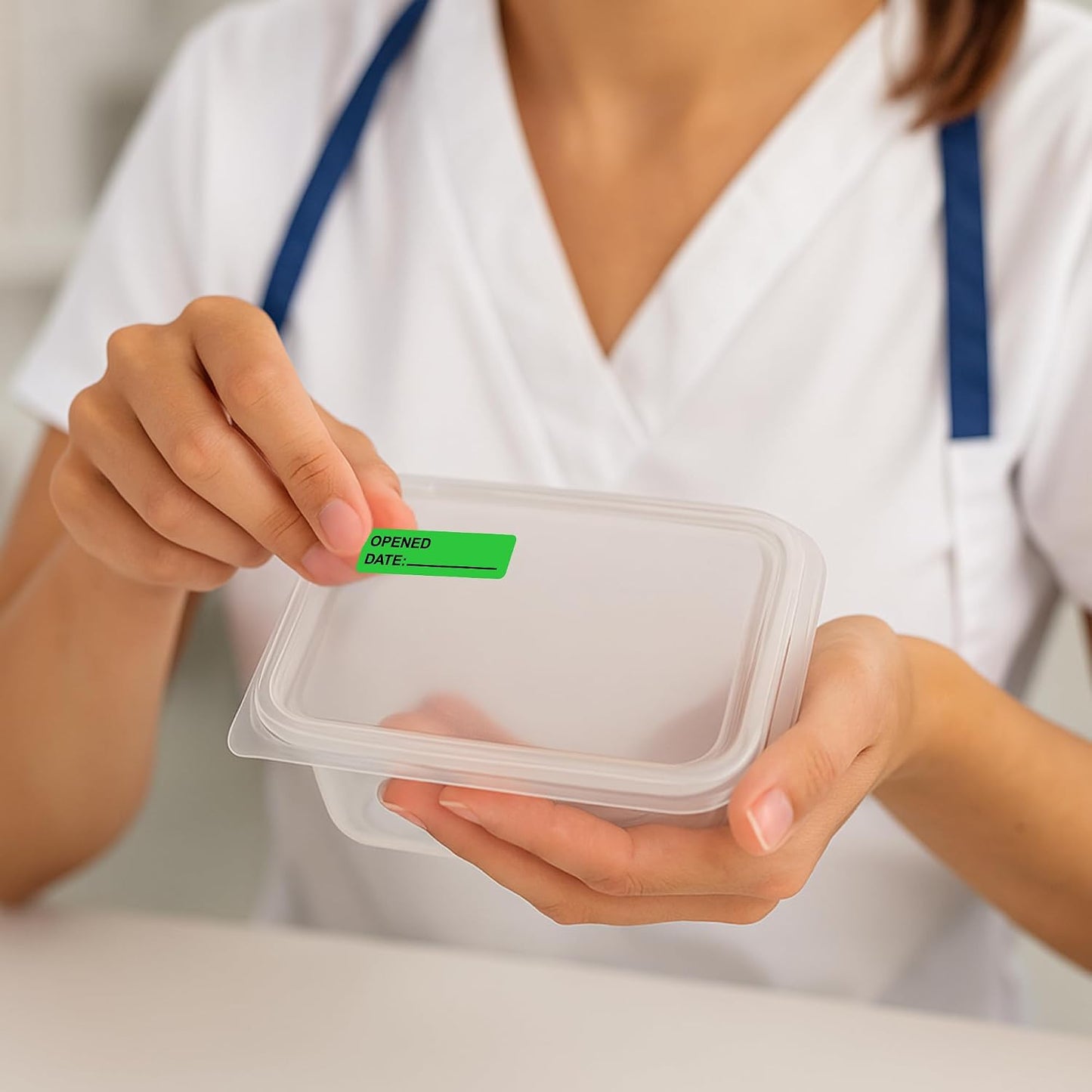 Pantry Labels for Containers, Waterproof Date & Contents Food Labels, 1" x 2" (25.4 x 50.8mm), 500/Roll, Writable