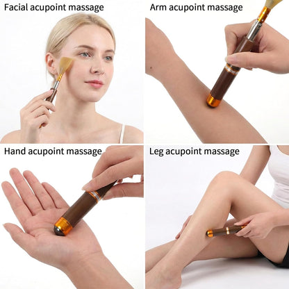 Portable Extendable Double-Pole Back Scratcher, Rubber Handles