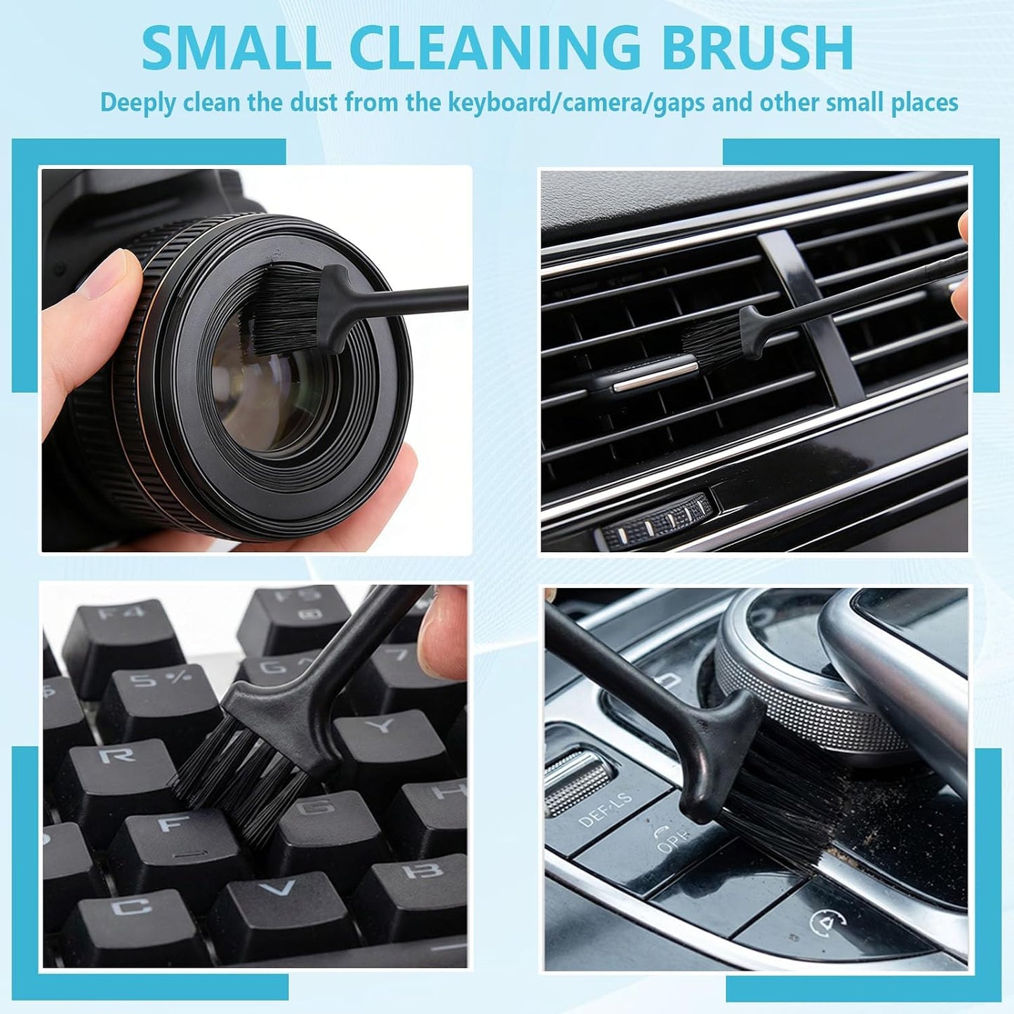 18PCS Crevice Cleaning Brush Hard Bristle Scrub Brushes for Gaps with Box | Cleaning Brush Grout Brush Deep Cleaning Tile Lines, Window Groove, Sliding Door, Shutter, Sink, Stove, Corner, Bottle