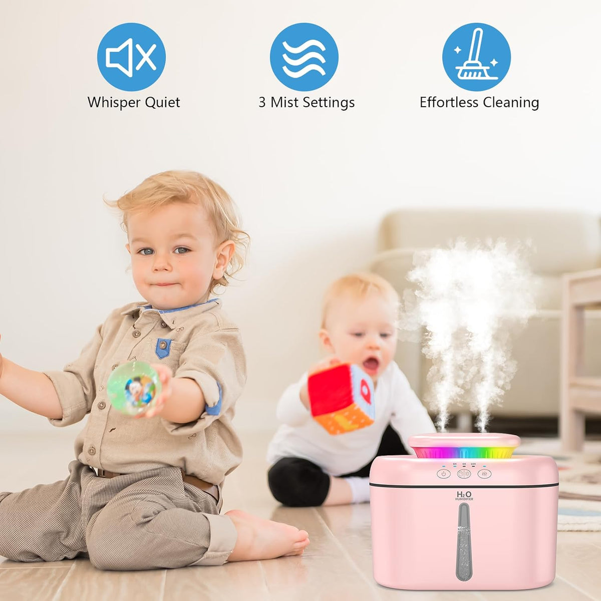 SZO Plant Humidifier Indoor, 2.5L Humidifiers for Bedroom