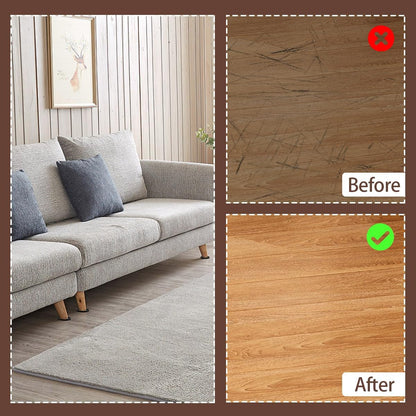 12Pcs 2.5in Furniture Coasters Non-Slip Bed Leg Pads Round Rubber Anti Sliding Caster Cups for Hardwood Floors Brown