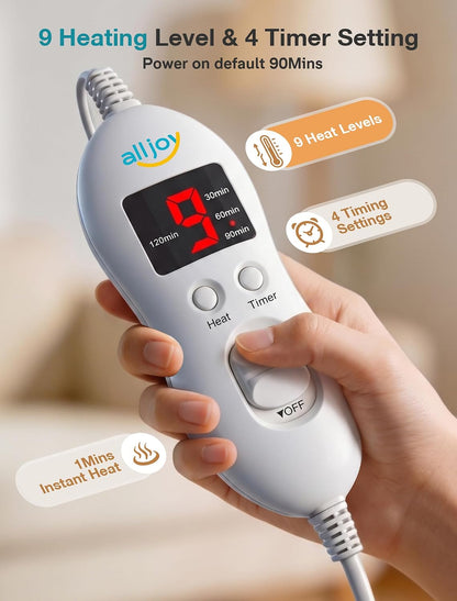 ALLJOY Graphene-Infused Heating Pad for Neck and Shoulders and Back