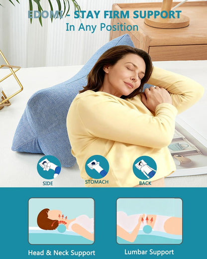 Buckwheat Cervical Neck Roll Pillow, Adjustable Firm Support for Neck Pain Relief, 15.7x6 Inch Buckwheat Hull Pillow for Back Side Sleepers