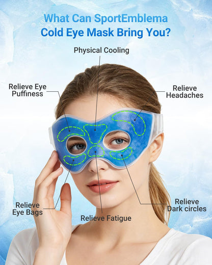 2PCS Gel Cooling Eye Mask for Puffy Eyes and Dark Circles