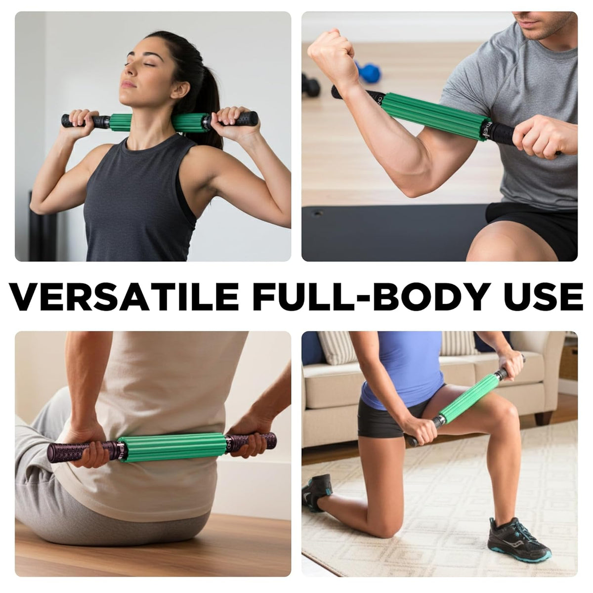 THERABAND Roller Massager, Muscle Massage Tool, Fascia Release, Back, 21"