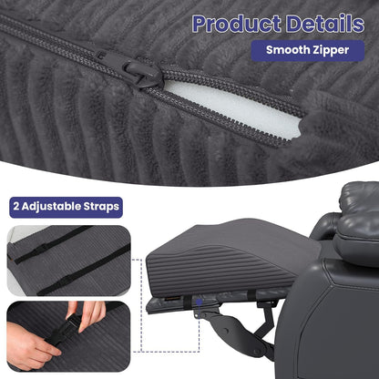 idee-home Recliner Leg Rest Cushion, Recliner Footrest Extender Pillow
