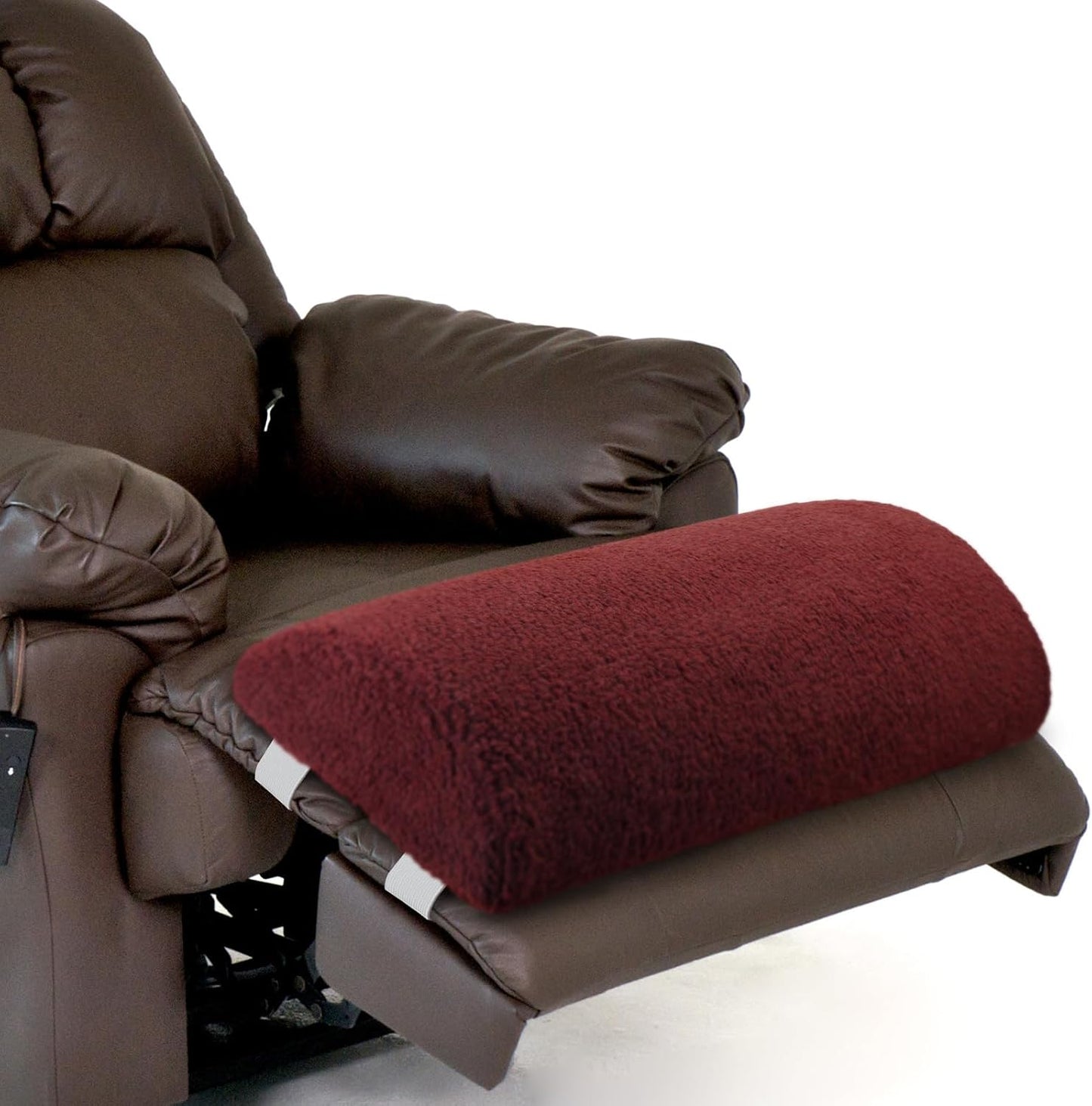 Wesiti Recliner Foot Pillow Cushion High Resilience Sherpa Memory Foam Bolster Sleeping Rest Multipurpose Half Roll Leg Pillow Suitable for Bed Chair Sofa Headrest Back Lumbar Leg Support(Dark Gray)