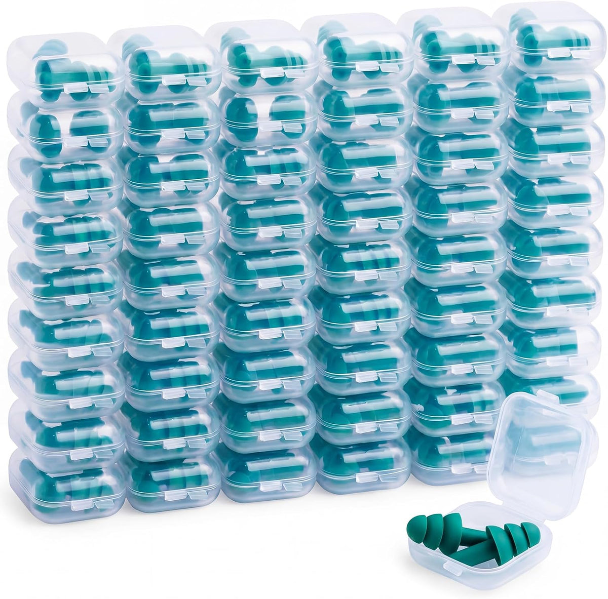 Tondiamo 150 Pairs Ear Plugs Bulk Individually Wrapped Earplug, Multicolor