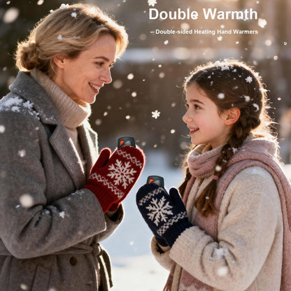 14000mAh Rechargeable Hand Warmers 2 Pack, Ultra-Long Battery Life Portable Heater, Dual-Side Fast-Heating, USB-C Charging Case Gifts for Outdoor Camping Hunting