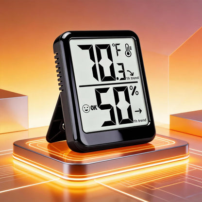Room Thermometer Indoor Hygrometer Digital Humidity Meter | Accurate Sensor, Fast Refresh, Big Digits, Easy to View, ℉/℃, w/ AAA Battery, Compact for Home, Office, Pet, Plant