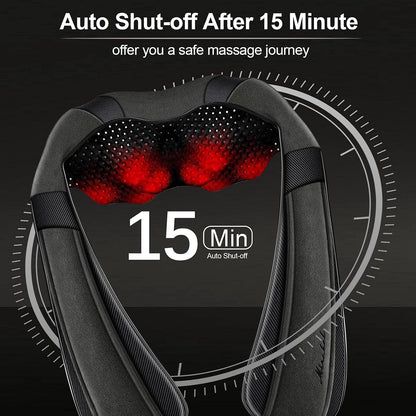 Shiatsu Neck and Back Massager with Heat for Pain Relief Deep Tissue Gifts