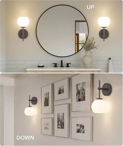 Wireless Wall Sconces with Remote Control, Battery Operated Wall Sconce Set of 2, Black & Gold Rechargeable Dimmable Wall Light for Bedroom Living room Bathroom Hallway Entryway Stairwell, 3000K