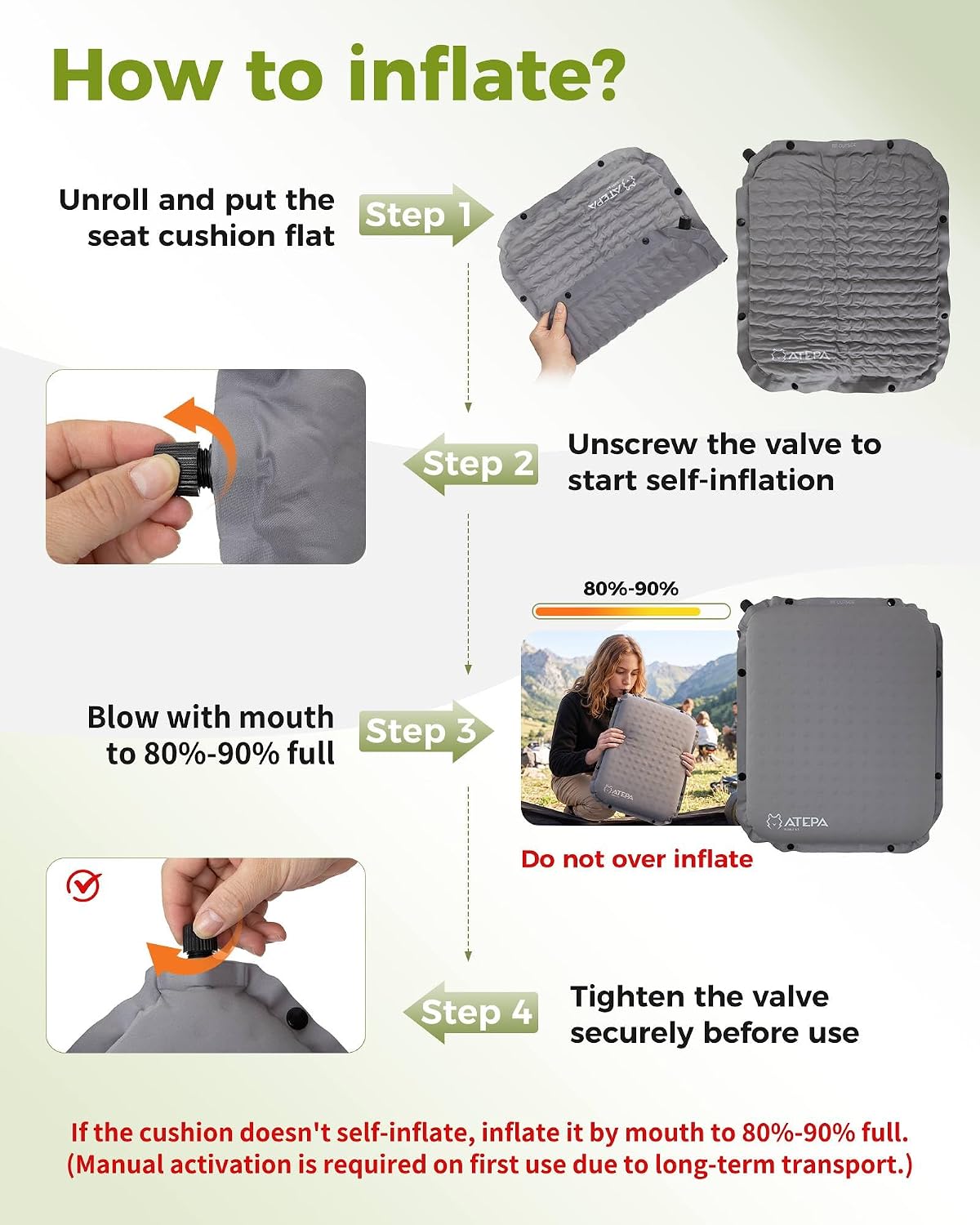 ATEPA Inflatable Seat Cushion