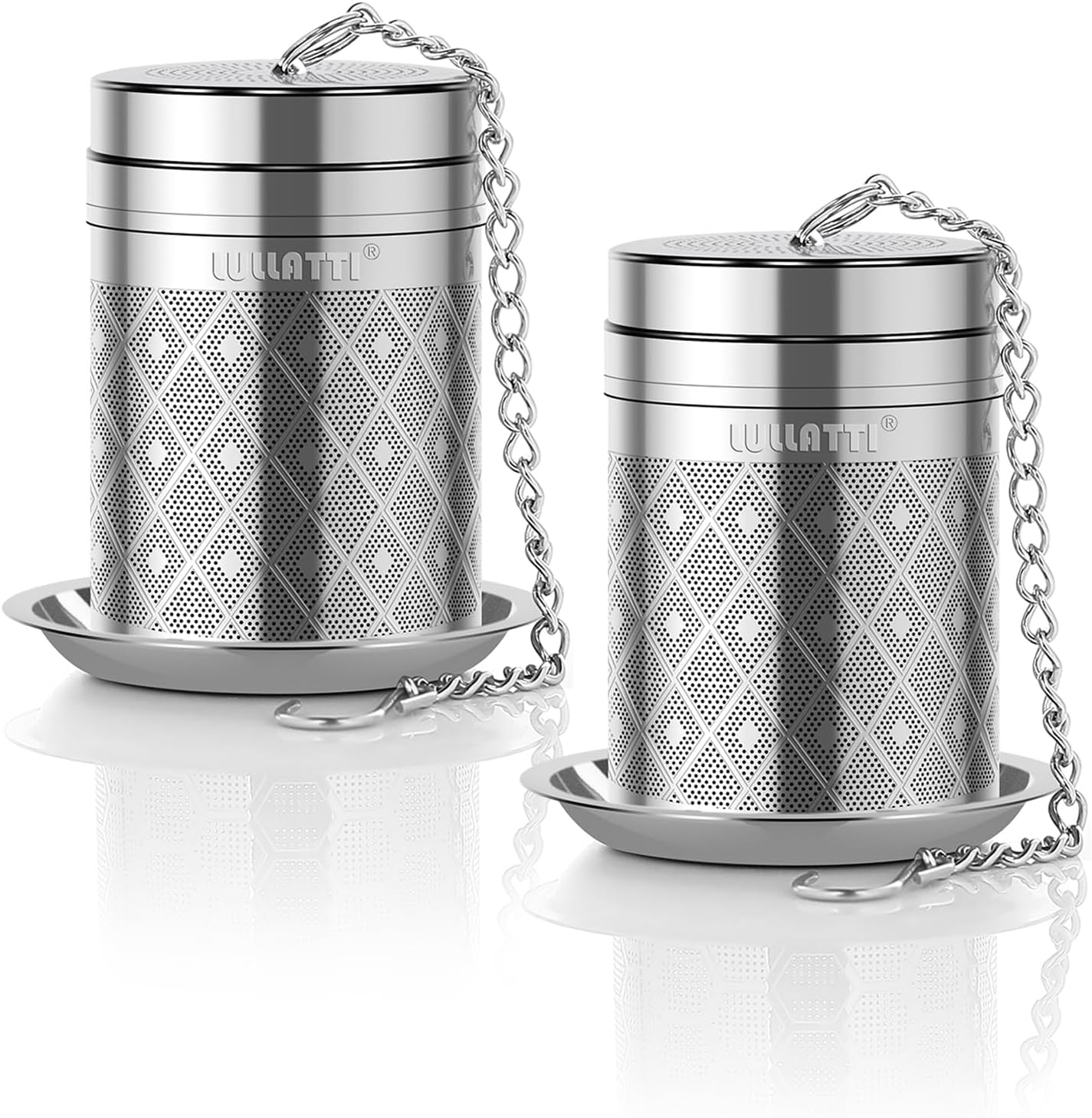 2 Pack 304 Steel Fine Mesh Tea Infusers for Loose Leaf Tea | Versatile for tea, spices & seasonings, fine mesh traps sediment, dishwasher-safe