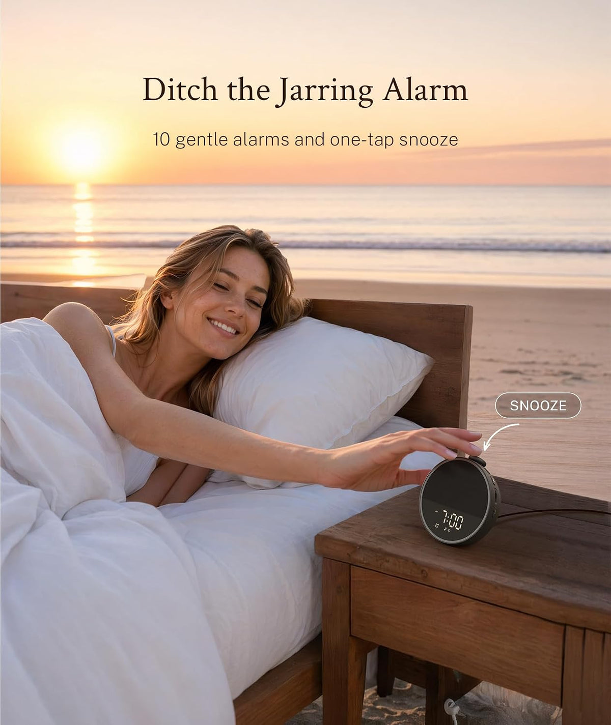 Sound Machine, Alarm Clock, Night Light, Screen-Free Sleep Routine