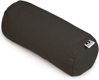 Buckwheat Neck Bolster, Husk Cervical Sleep Roll, Great for use as Body Pillow or in Your Yoga Practice (Burgundy)