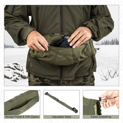 Hunting Hand Warmer Muff: Portable Fleece Waist Handwarmer Pouch Insulated Outdoor Gear Cold Weather for Camping, Hiking