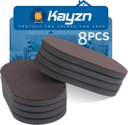 Furniture Slider, 3-1/2" x 6" Oval Heavy-Duty Furniture Movers, Reusable Carpet Sliders for Furniture, Heavy Furniture Moving Pads Moving Sliders - Protect The Surface of The Carpet (8 Pack)