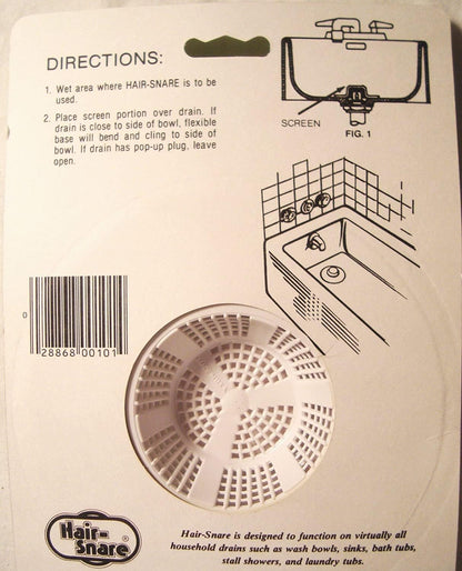O'Malley Hair Snare Drain Cover Universal - White (2 Pack) …