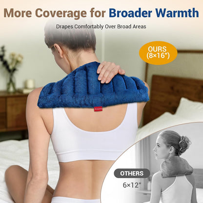 Comfytemp 12" x 22" Large Microwavable Moist Heating Pad for Back, 3.6 lb