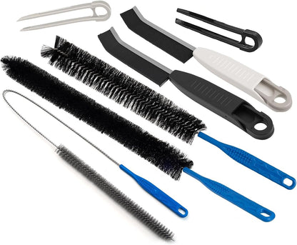 Dryer Lint Trap Cleaning Brush Set, Dryer Vent Cleaner Kit with Refrigerator Condenser Coil Brush, 2 Gap Brushes and 2 Pliers for Home
