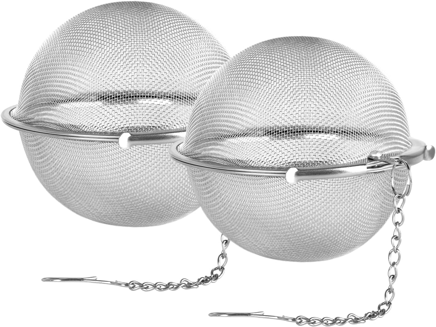 2pcs Stainless Steel Mesh Tea Ball 2.1 Inch Tea Strainers | Teas Infuser Strainer Filters for Teas