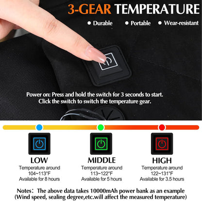 Thyle Portable Heated Seat Cushion for Bleachers Foldable Heating Cushion 3 Mode Adjustable Heated Stadium Chair Bleacher Seat for Bleachers Indoor, Power Bank Not Included