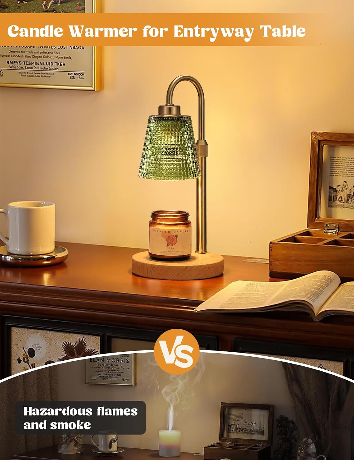 Candle Warmer Lamp with Timer Home Decor Birthday Gifts for Women