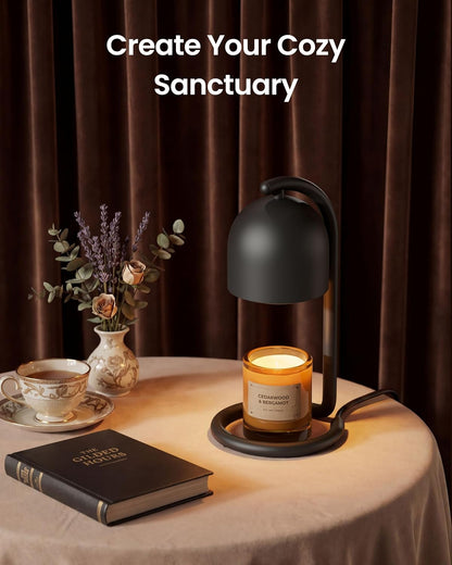 SwitchBot Smart Candle Warmer Lamp App & Voice Control, Flameless Wax Melter with Timer, Bulb x2, for Jar Candles, 1%-100% Dimmable, Matter for Apple Home & Alexa, Women Birthday Housewarming Gift