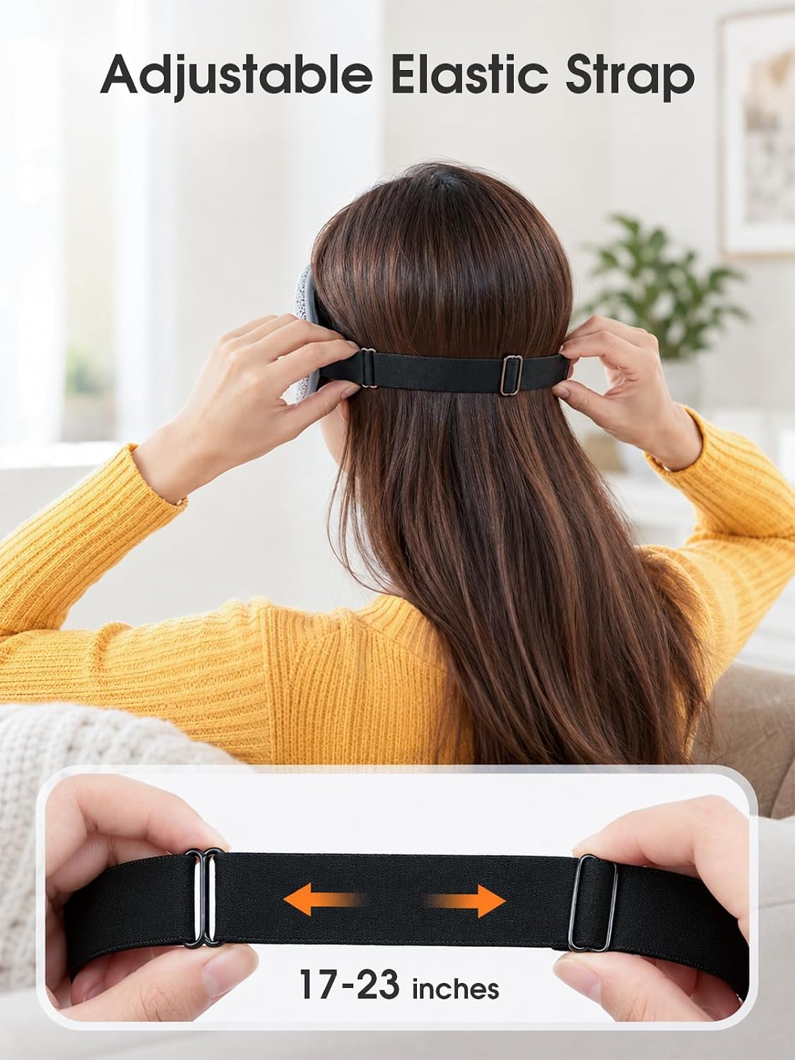 EASICUTI Heated Eye Mask, Cordless Warm Compress for Dry Eyes Blepharitis
