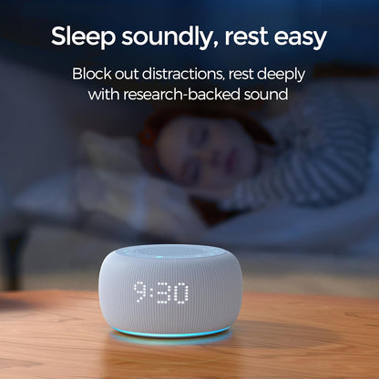 Buffbee Pro 2nd Gen| Sound Machine, Alarm Clock with Bluetooth Speaker