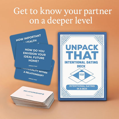 UNPACK THAT Self-Exploration Card Deck Personal Growth Cards - 100 Deep Questions for Self-Discovery, Mindfulness & Emotional Healing | Journal Prompt, for Her
