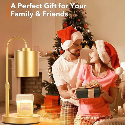 CASTLELIFE Candle Warmer Lamp with Timer & Dimmer, Height Adjustable Electric Wax Melt Warmer for Jar Candles, Gifts for Mom Home Decor, White