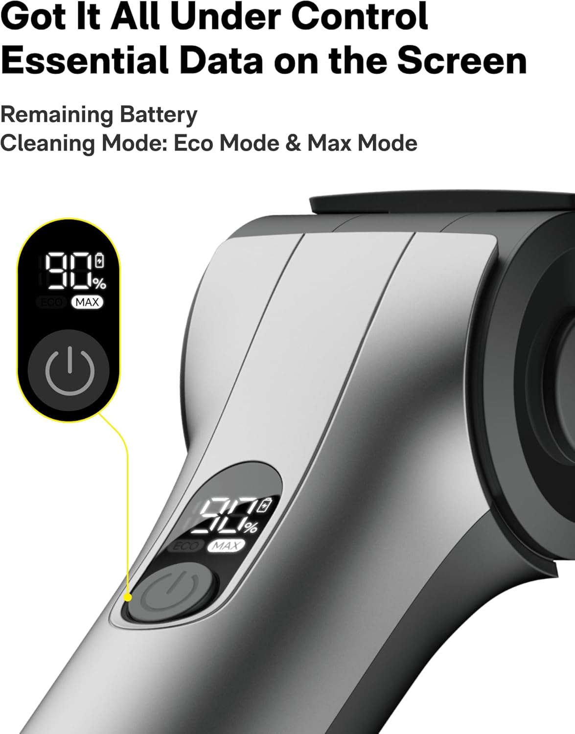 HOTO Flexi™ Cordless Electric Spin Scrubber, for Bathtub, Bathroom, Tile | Adjustable Angle, Extendable Handle, Smart Display, IPX7 Waterproof, Powerful Cleaning Scrubber with 8 Brush Heads