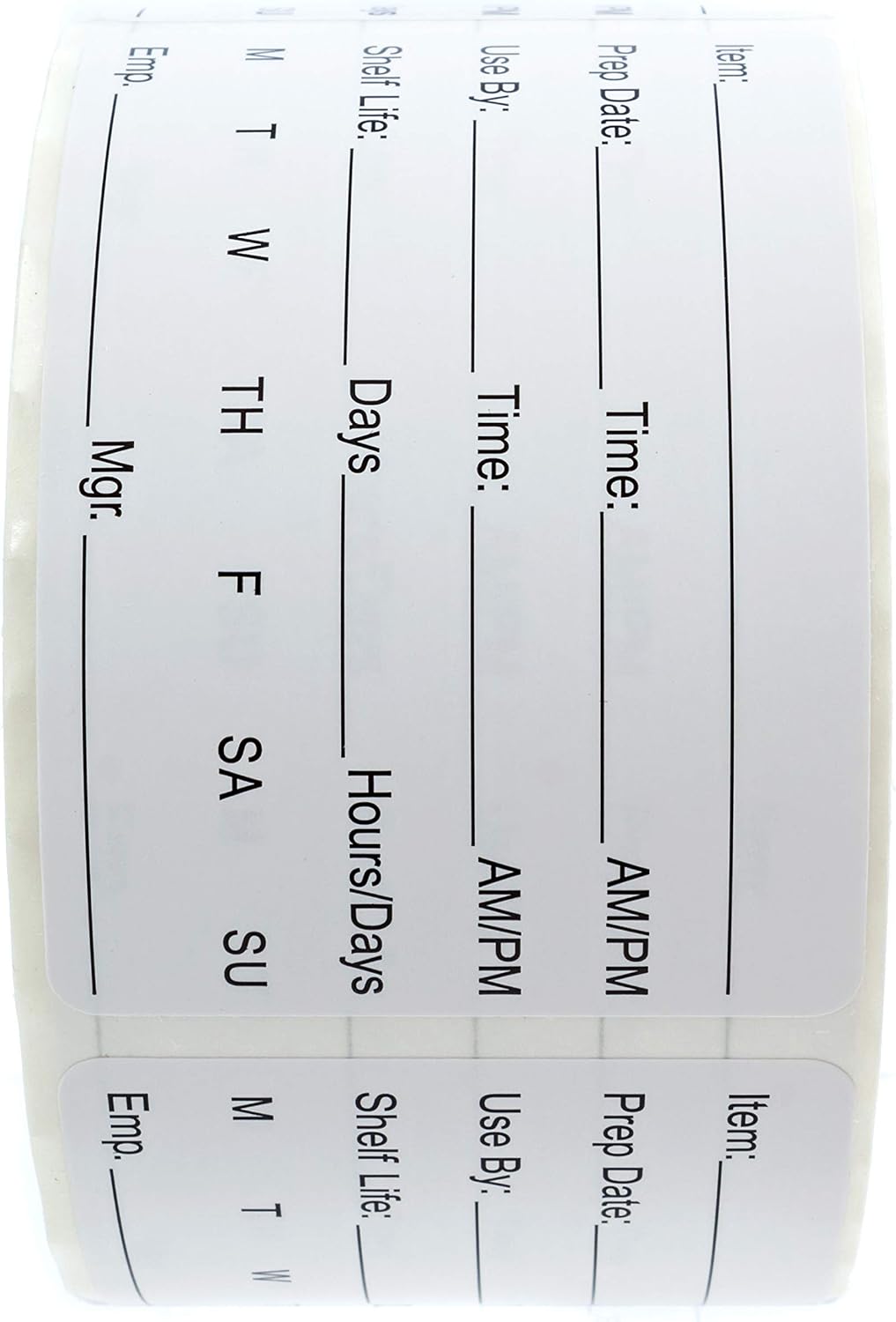 500 Dissolvable Food Prep Labels 1" x 2" Restaurant Quality Food Stickers/Meal Prep Leftovers Containers Organization/Made in The USA