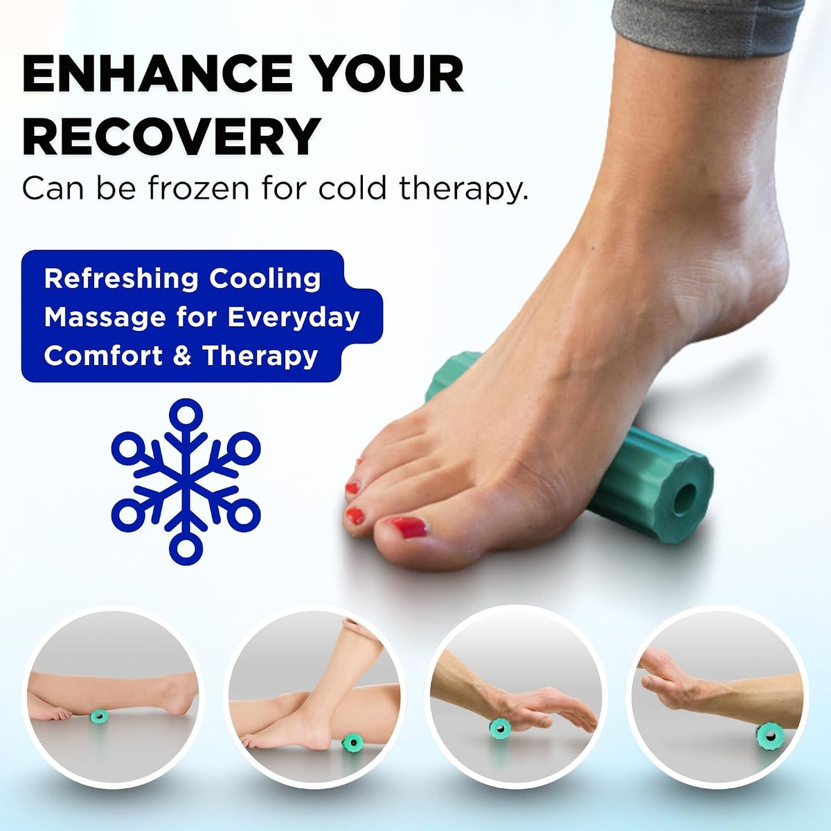 THERABAND Foot Roller for Foot Pain Relief, Massage Ball Roller for Arch Pain, Plantar Fasciitis Treatment, Heel Spurs Reliever, Tired Feet