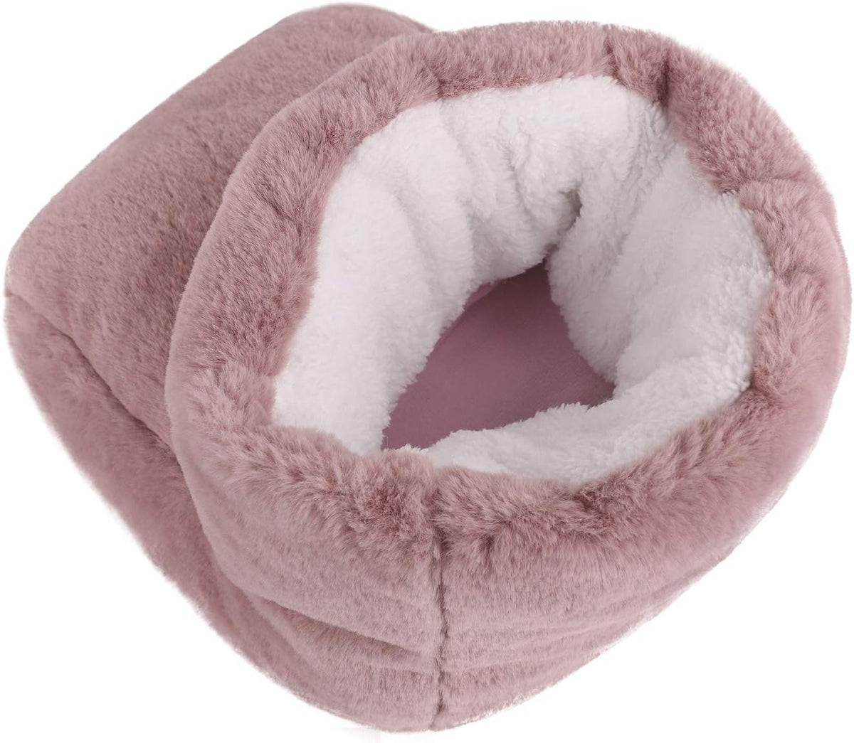 Electric Heated Foot Warmers for Men Women Fuzzy Thick Plush Foot Heater Winter USB Rechargeable Thermal Heating Ankle Feet Warmer Boots Shoes