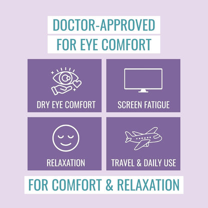 NOVEHA Lavender Self Heating Steam Eye Mask for Dry Eyes 30PCs Air-Activated Steam Eye Mask Warm Compress for Ease Daily Strain, Eye Relaxation, Travel & Spa Use, Soothing Moist Heat for Stressed Eyes